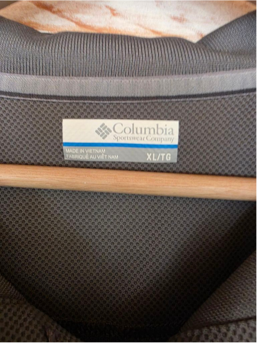 Men's Columbia Gray Polo Shirt XL - Picture 3 of 5